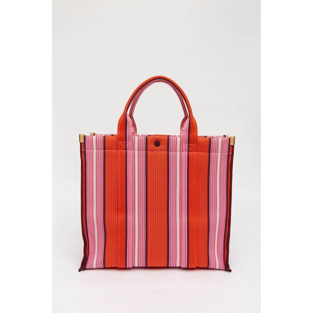 NEW LMND women's rialto large tote bag in mandarina/plumeria
